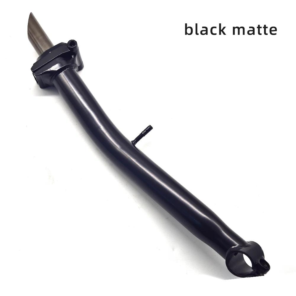 ACEOFFIX-Tige de tube de direction en acier au chrome-molybdène noir, guidon S/M pour Bromsilice, ac