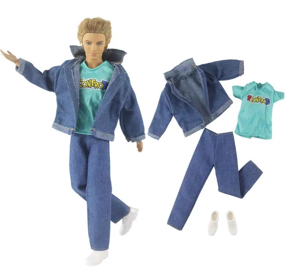 1 ensemble de vêtements de poupée, manteau en cuir, tenue pour poupée Ken de 12 pouces, plusieurs st