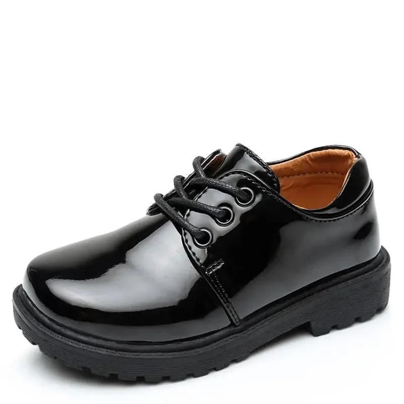 Nouveaux garçons chaussures en cuir Style britannique Performance scolaire enfants chaussures de fêt