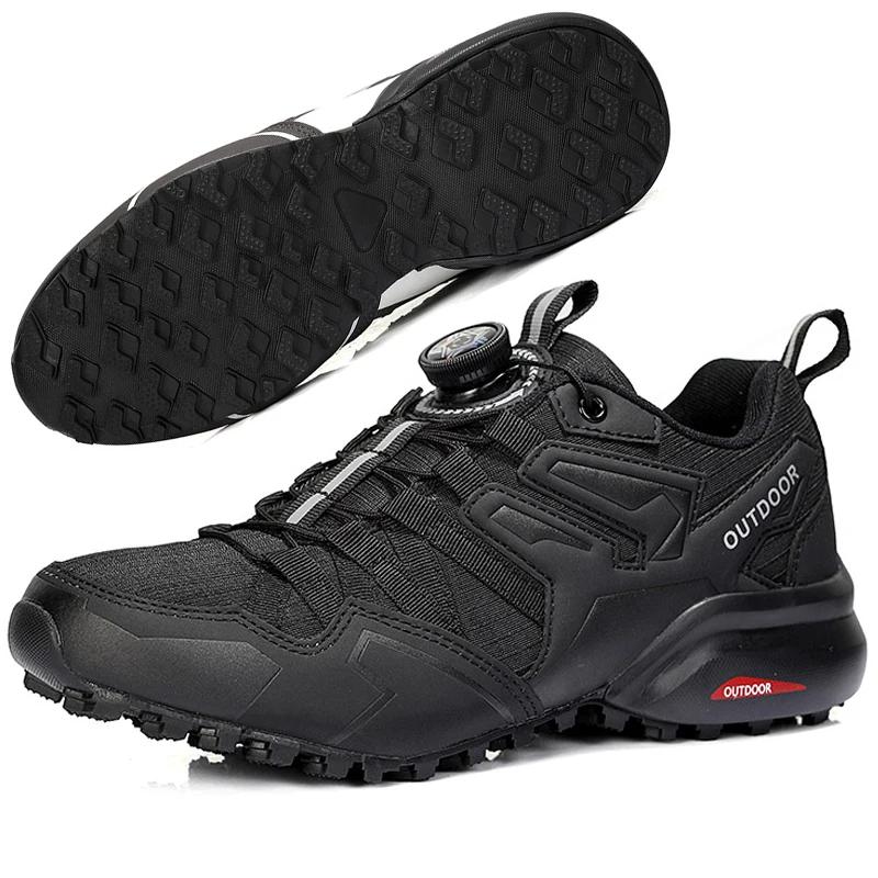 Chaussures d'extérieur pour hommes, chaussures de sport d'alpinisme, en maille respirante, de cyclis