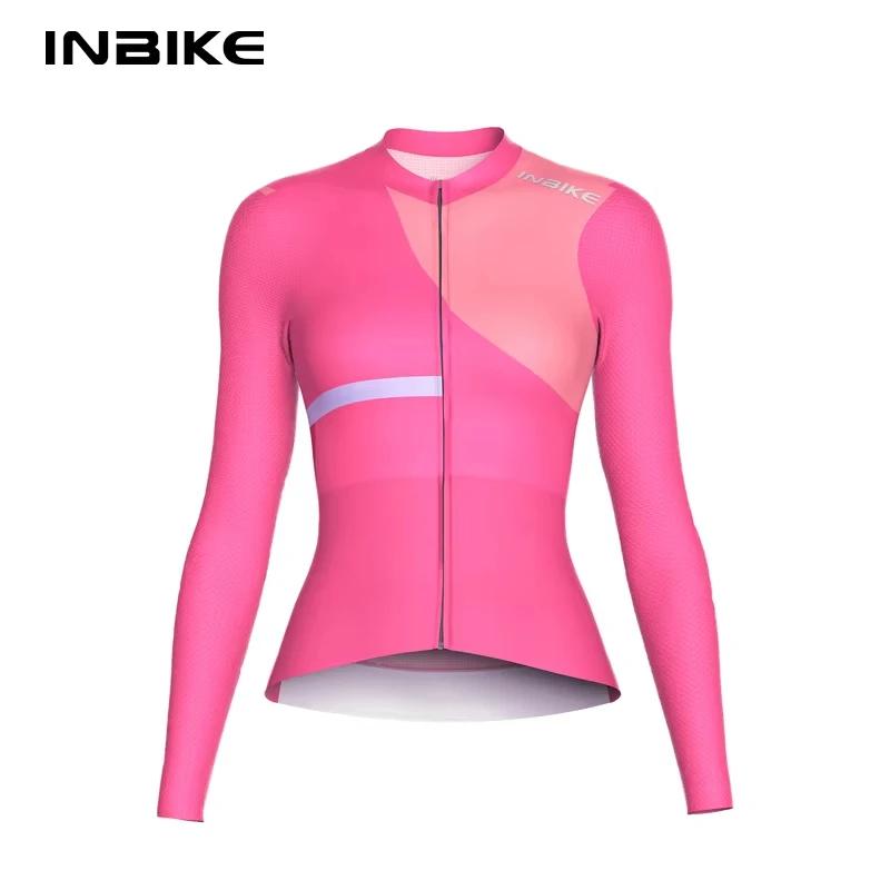 INBIKE – maillot de cyclisme à manches longues pour femmes, vêtements de vélo pour l'équitation, hau