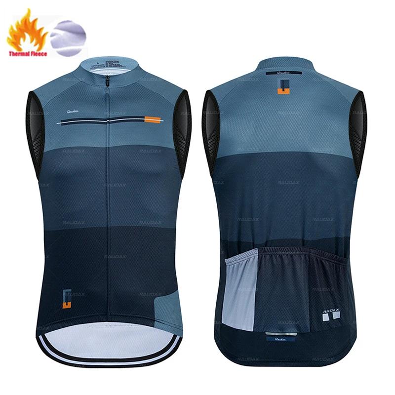Gilet de cyclisme thermique en polaire d'hiver, nouveau gilet de cyclisme sans manches pour hommes,