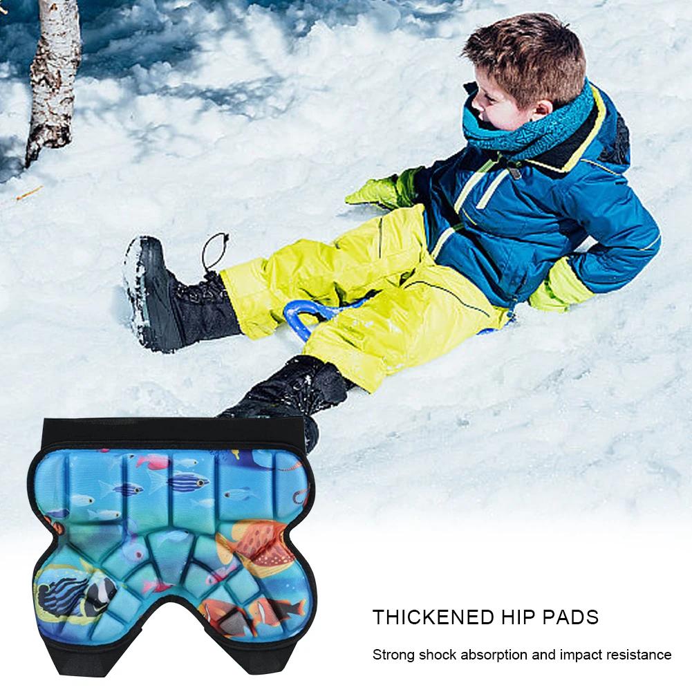 Pantalon rembourré snowboard enfants 3D - Protection hanches et fesses pour skateboard et patinage