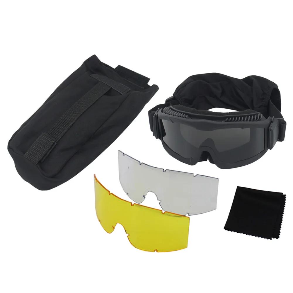 VULPO lunettes tactiques Airsoft Paintball lunettes de tir coupe-vent Anti-buée lunettes randonnée a