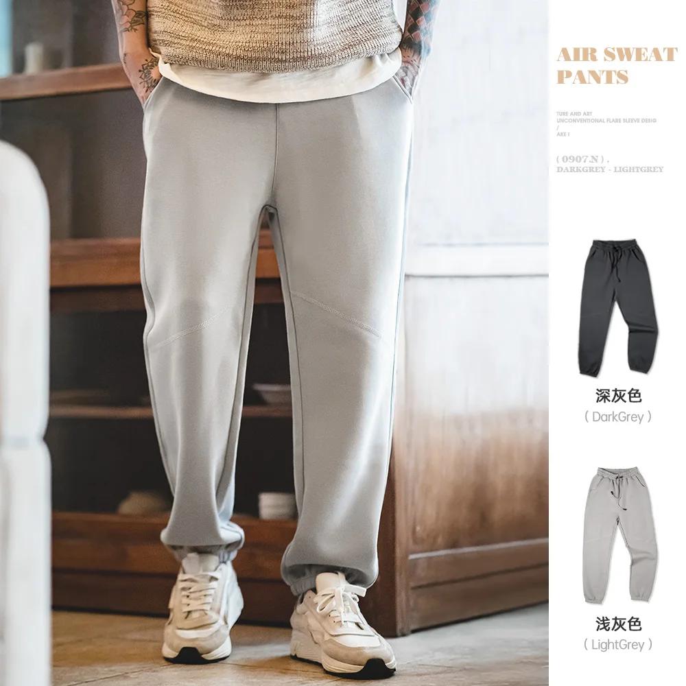 Maden-Pantalon décontracté américain pour homme avec taille élastique, Deformle Degree, Fit Straight