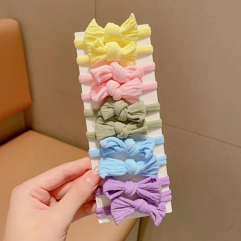 Bande de sauna pour enfants, haute élasticité, nœud, boucle de cheveux, petite fille, pas Hskins, bo
