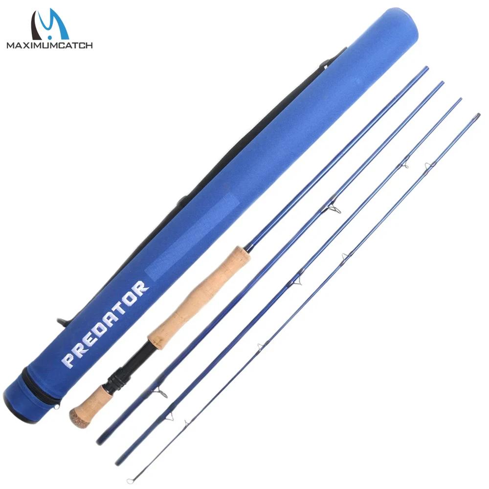 Maximumcatch-Pêche à la mouche d'eau salée, prédateur, fibre de carbone, 9 pieds, 30T, SK, 8wt, 9wt,
