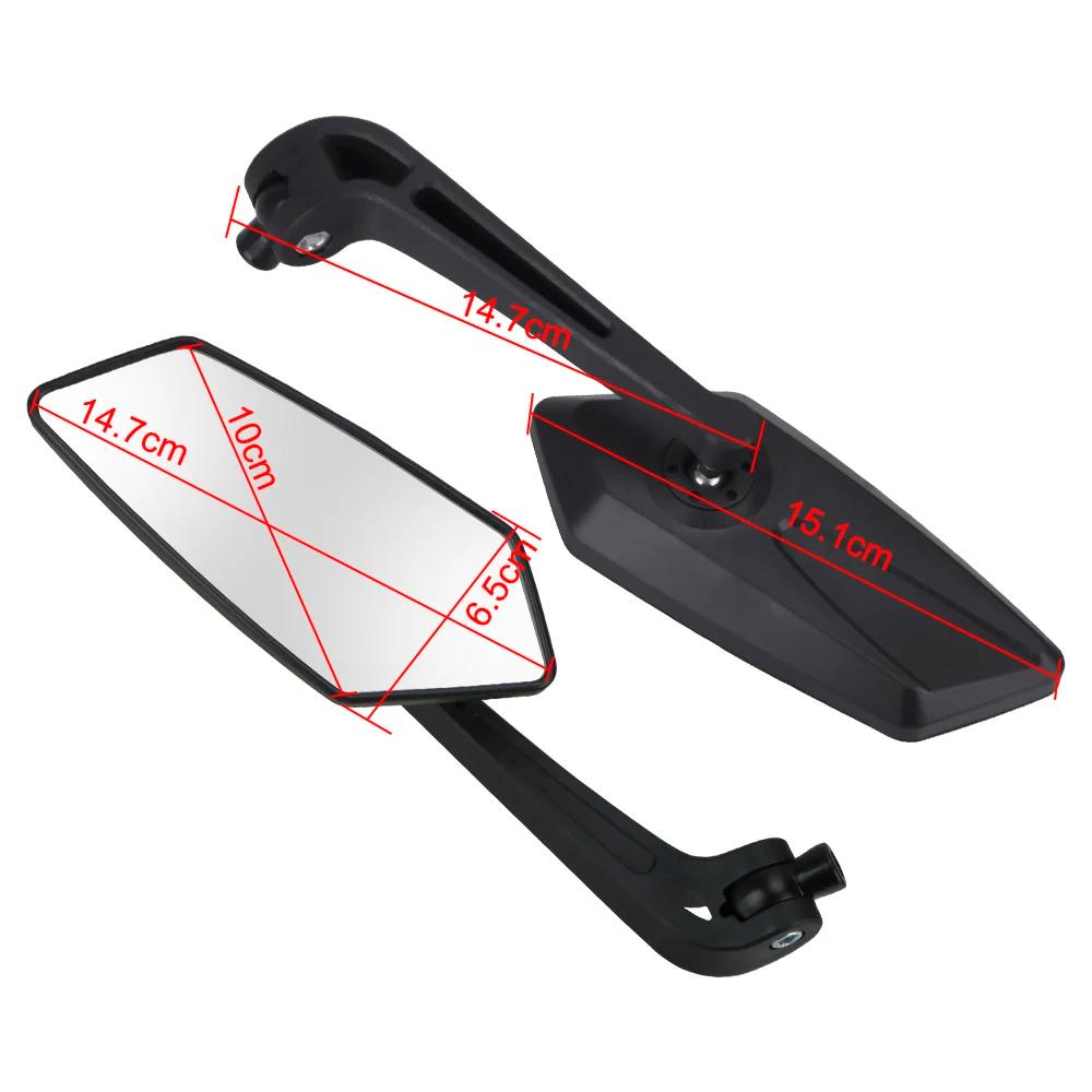 Rétroviseur de guidon de moto, rétroviseur d'extrémité de barre de moto pour café Racer Scooter, mir