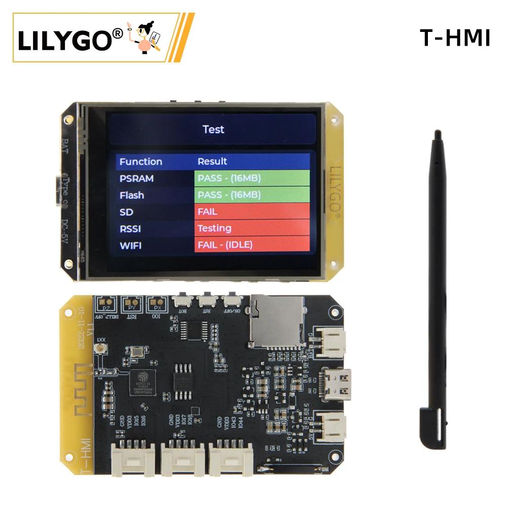 LILYGO® T-HMI ESP32-S3 Touch Display pouces ST7789, WIFI, Bluetooth ESP32-S3, Module Support TF Type
