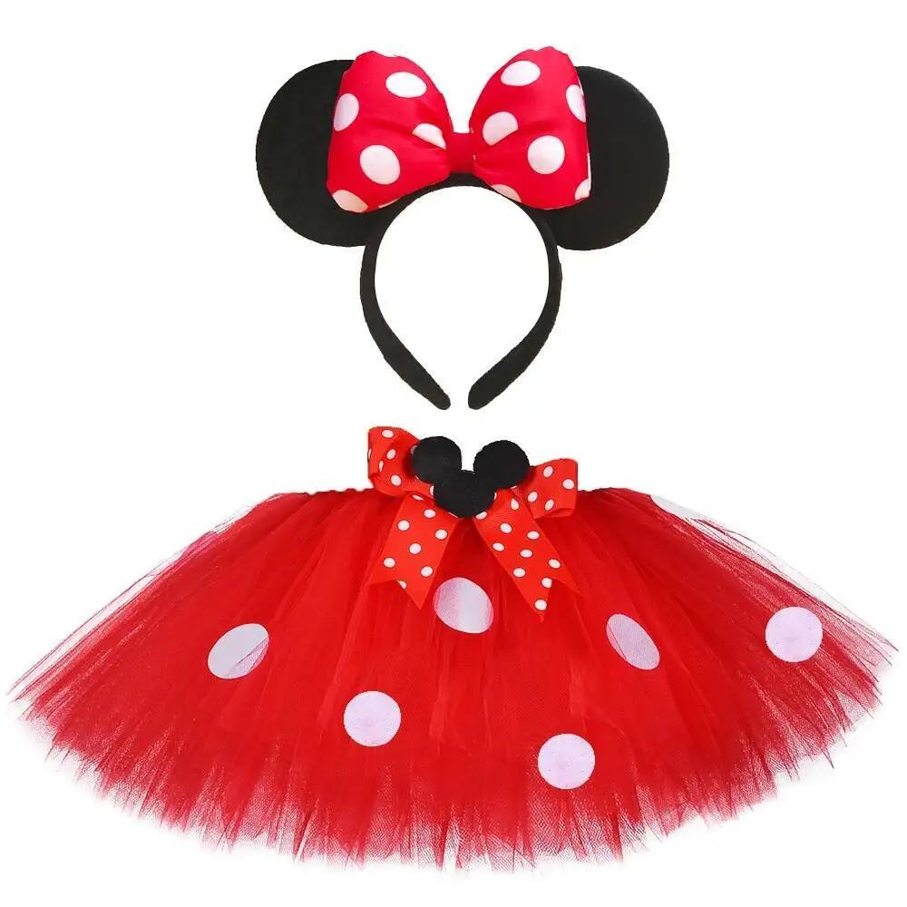 Jupe Tutu Minnie pour Bébé Fille, Tenue de brevMoelleuse avec Nministériels d, Bandeau de Sauna, Cos