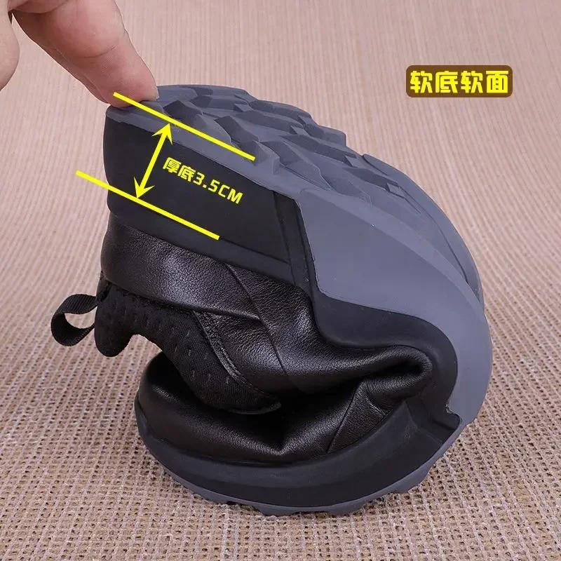 Chaussures d'entraînement de golf en cuir noir pour hommes, chaussures de sport et de loisirs, laçag