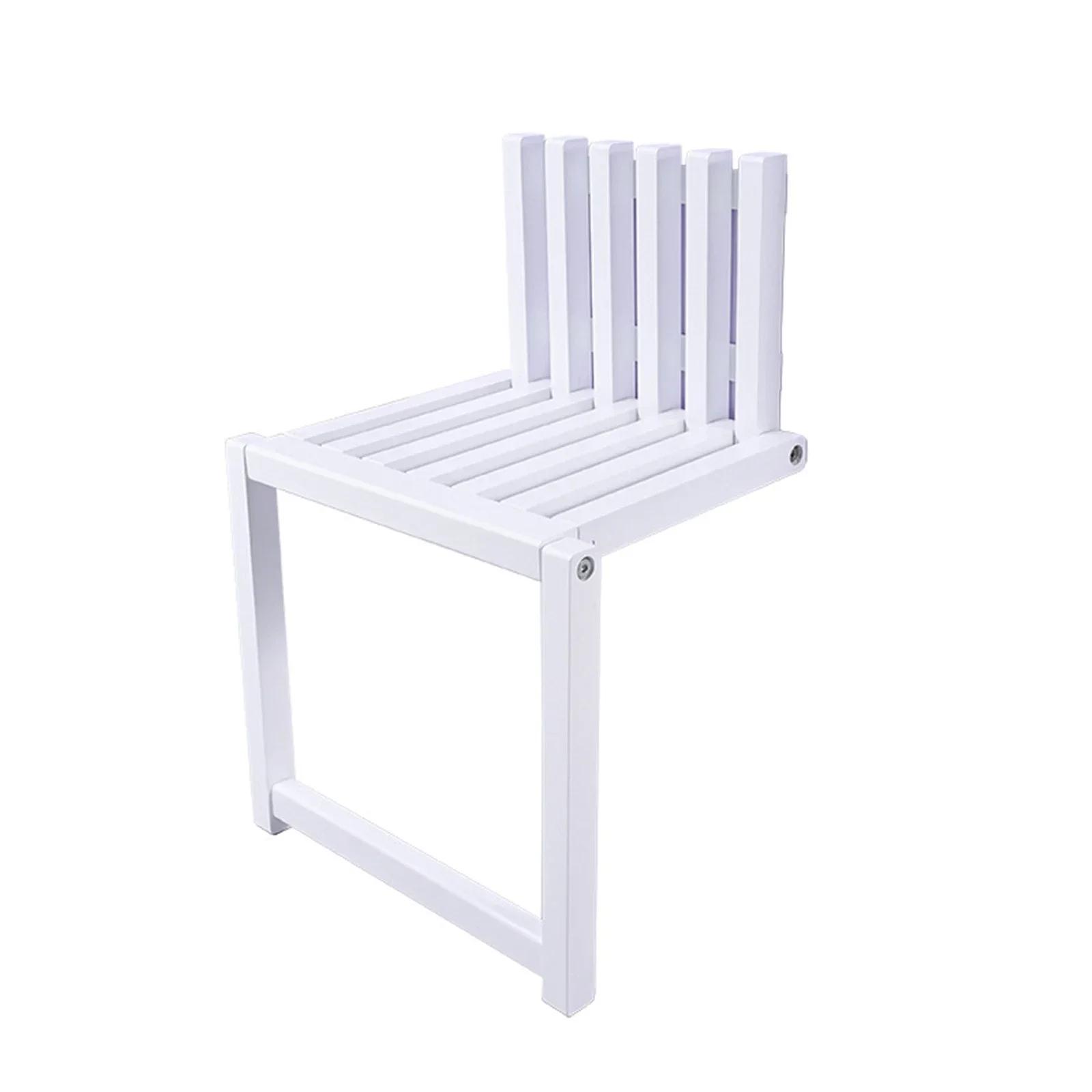 Chaise pliante murale en bois massif, pour porche, porte, armoires à chaussures, gain de place, sall