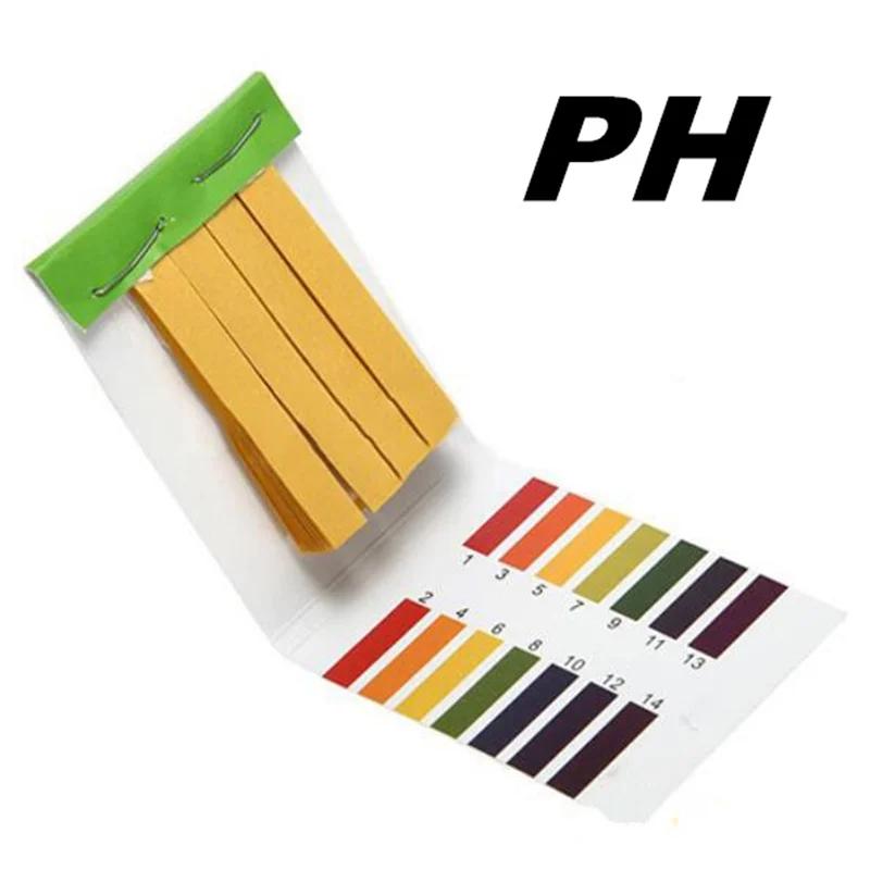 Bandelettes de Test de PH, 80 bandelettes/paquet, contrôleur de PH complet, indicateur 1-14st, teste