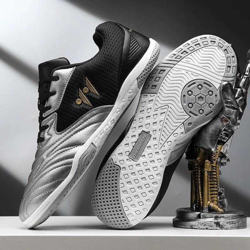 Chaussures de Football pour hommes, baskets de Futsal montantes, antidérapantes, de haute qualité, a