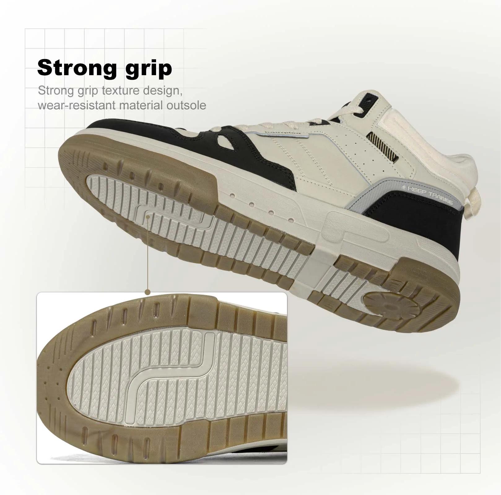 Chaussures skateboard imperméables Baasploa homme - Baskets hiver chaudes en peluche antidérapantes pour plein air