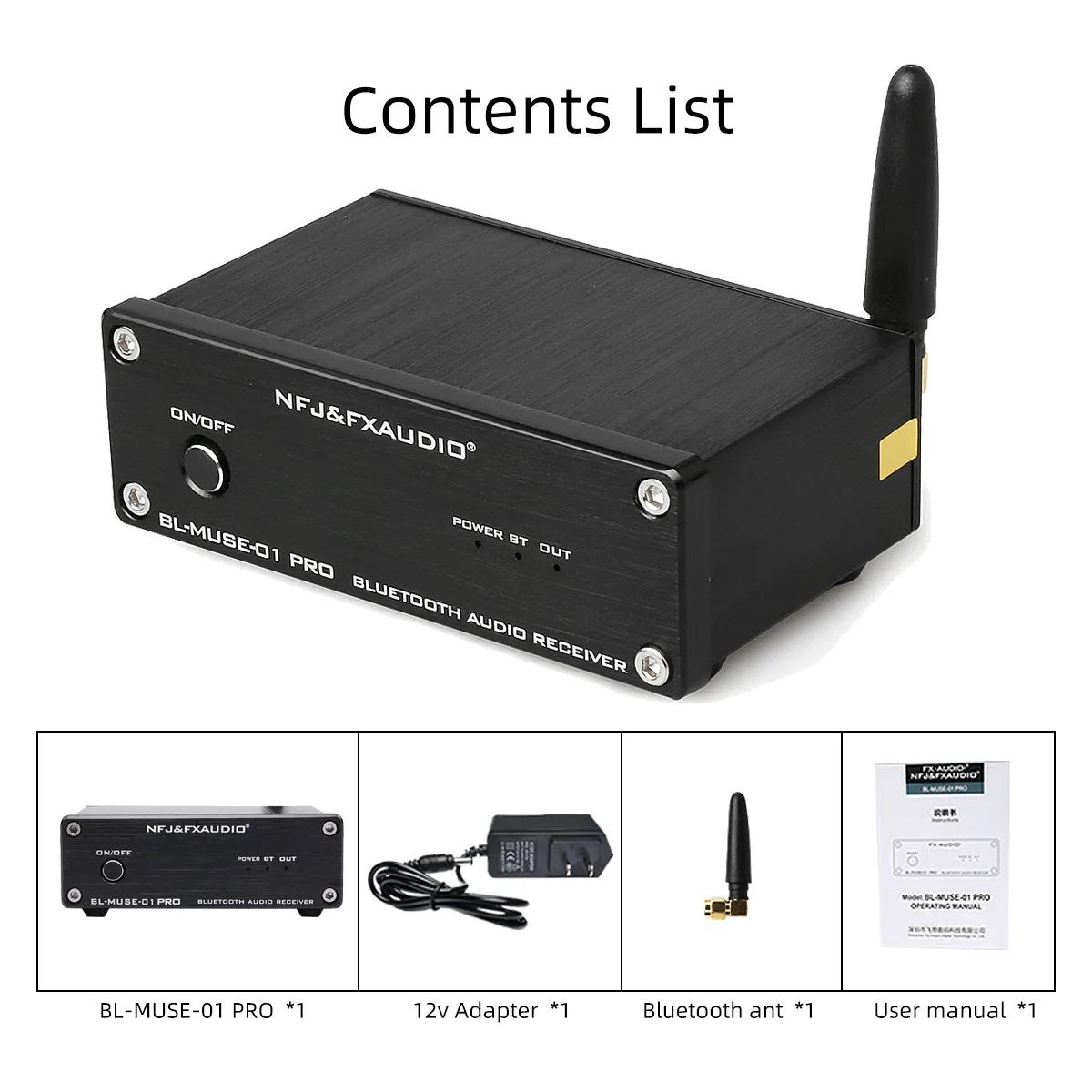 FX AUDIO BL-MUSE-01 PRO + Récepteur audio Bluetooth HIFI ESS9023 Radiateur Bluetooth QCC3031 prend e
