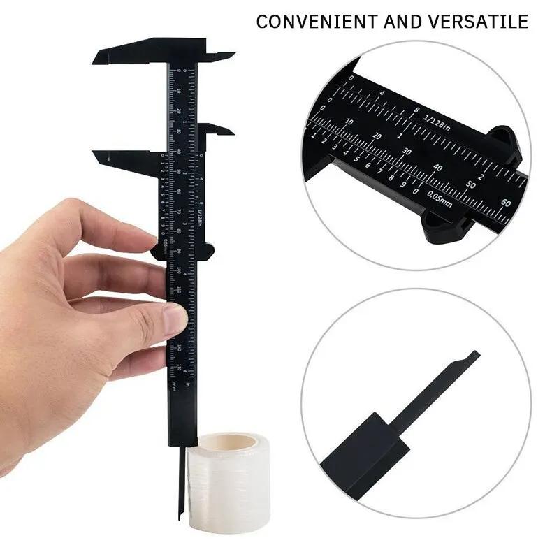 1PC plastique vernier étrier affichage numérique étrier Mini texte jouer étrier étudiant vernier règ