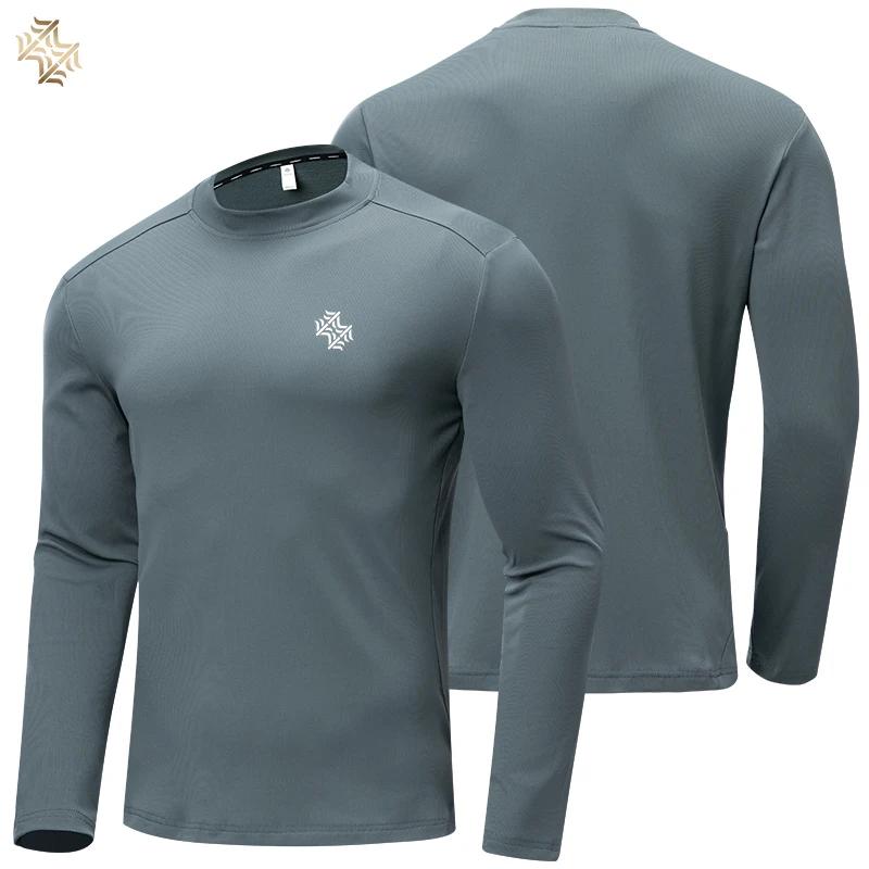 SBWL automne haute qualité hommes course fitness tenue de ville à manches longues T-shirt affaires d