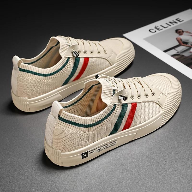 Chaussures d'entraînement d'intérieur confortables et respirantes pour hommes, baskets souples et lé