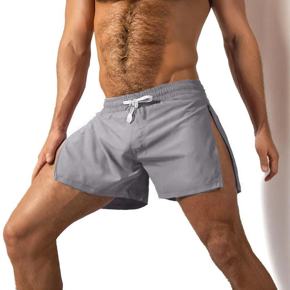 Short sport homme séchage rapide course gym - Pantalon fitness été plage fermeture éclair