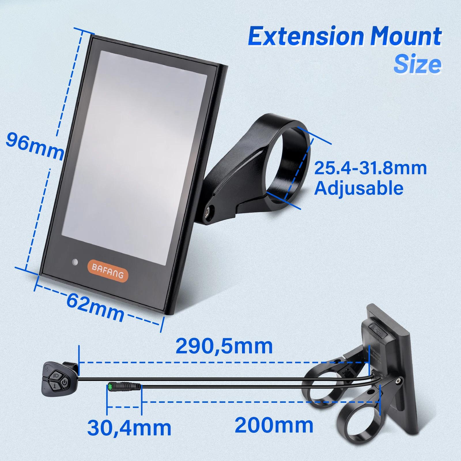 Bafang-Affichage de vélo électrique DPC18, port de charge USB, compteur de vitesse pour moteur à ent