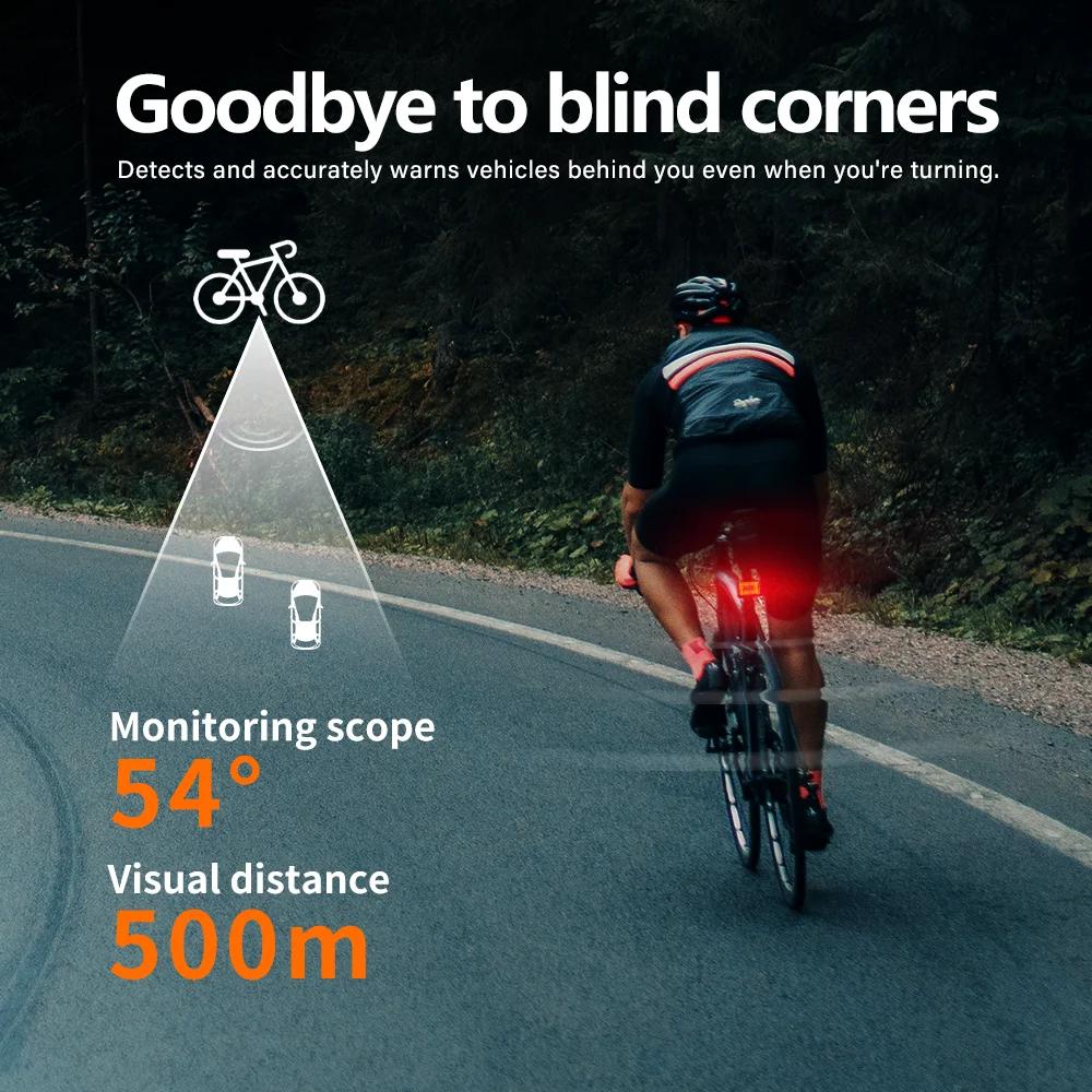 CYCLAMI-enquêter arrière radar pour vélo, lampe de détection de frein, dégager, tige de dégager, vél
