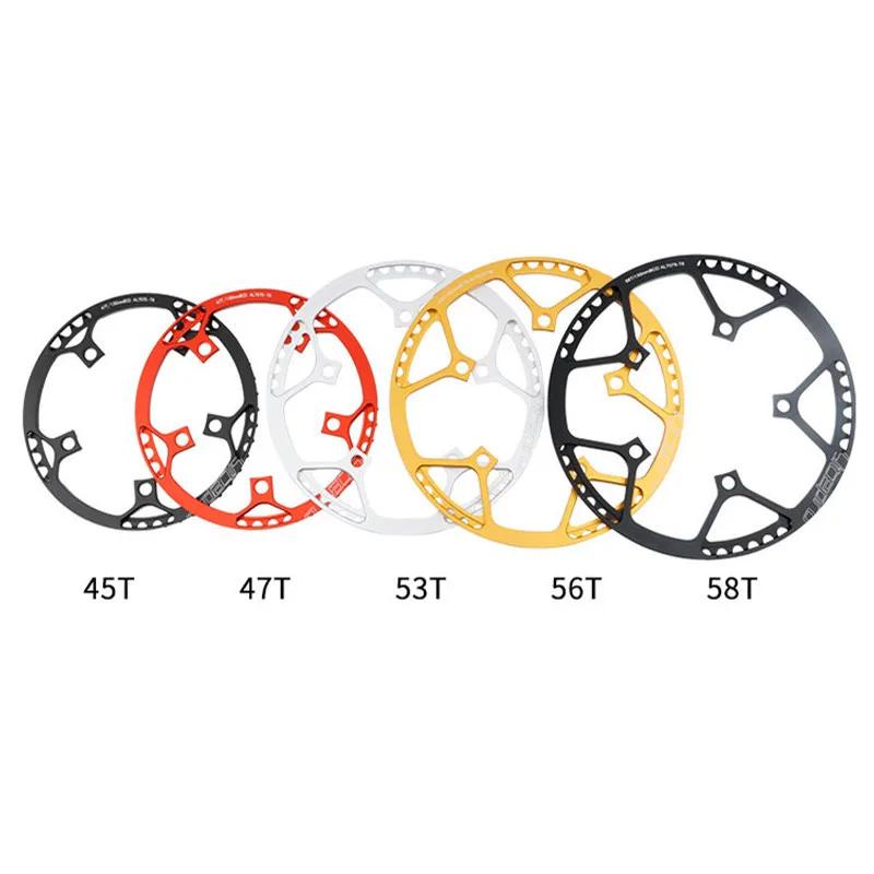 Litepro BMX 45T/47T/53T/56T/58T AL7075 roue à chaîne 170mm anneau de chaîne de manivelle vitesse uni