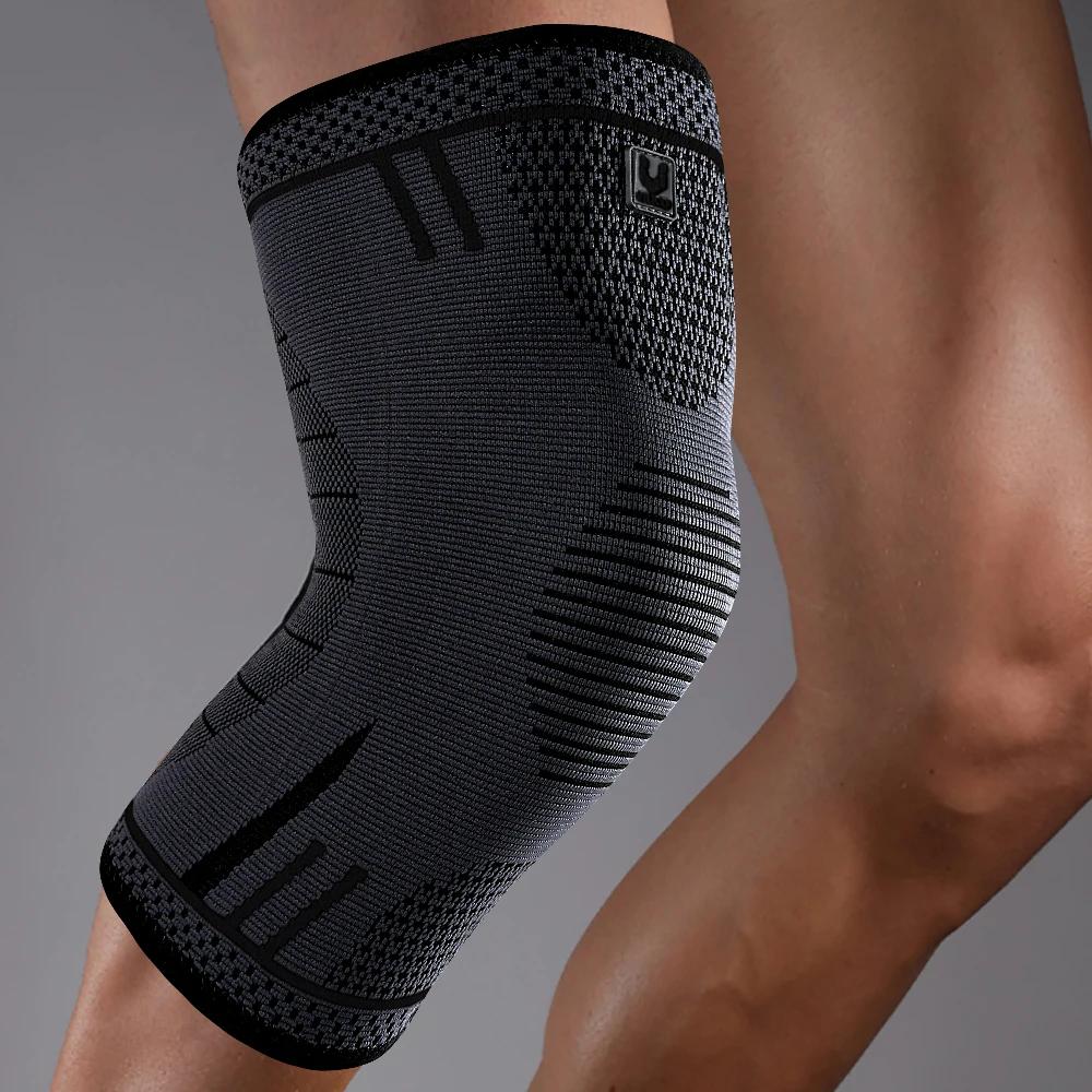 1 PC genouillères sangle rotule soutien médiale ménisque Silicone Compression Protection Sport genou