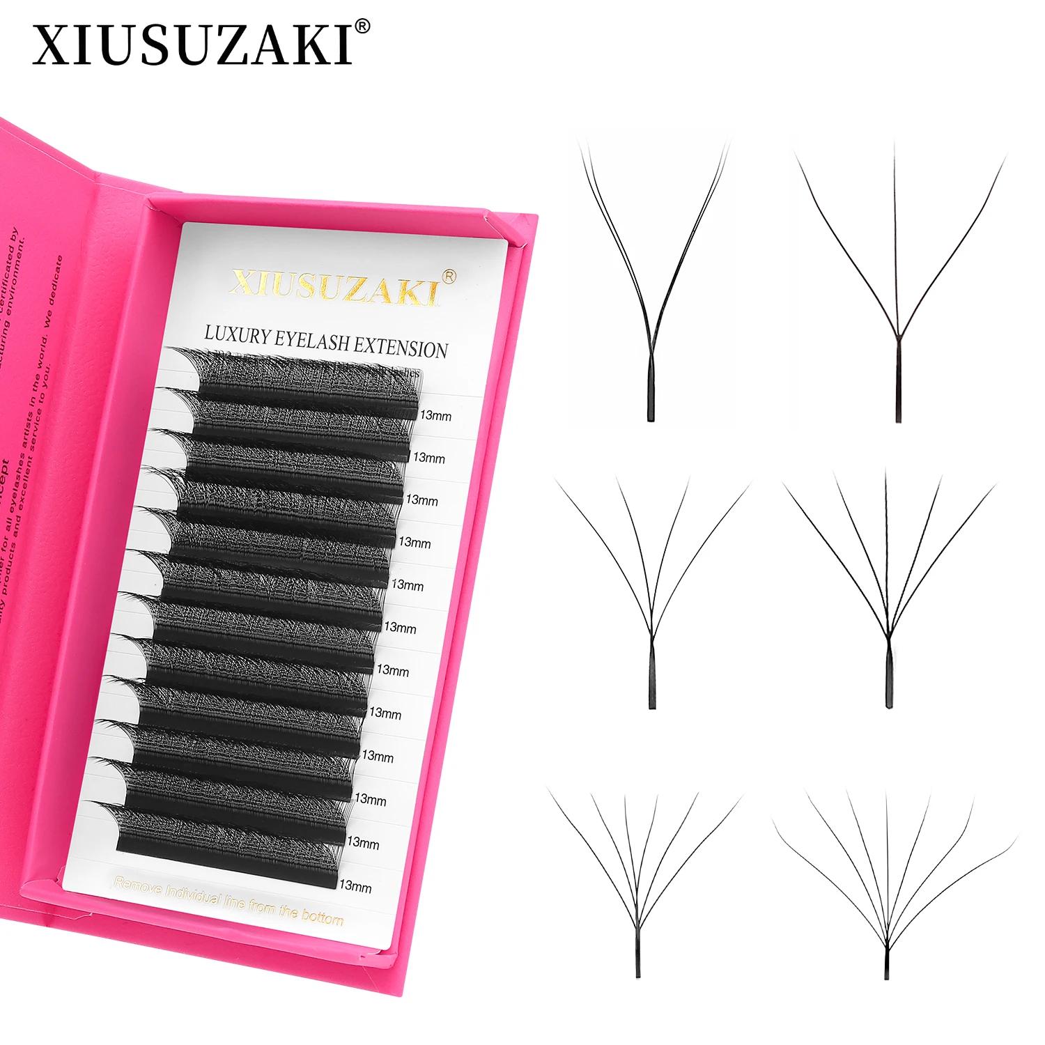 XIUSUZAKI W en forme de cils Bloom 2D 3D 4D 5D 6D 7D 8D floraison automatique préfabriqués ventilate