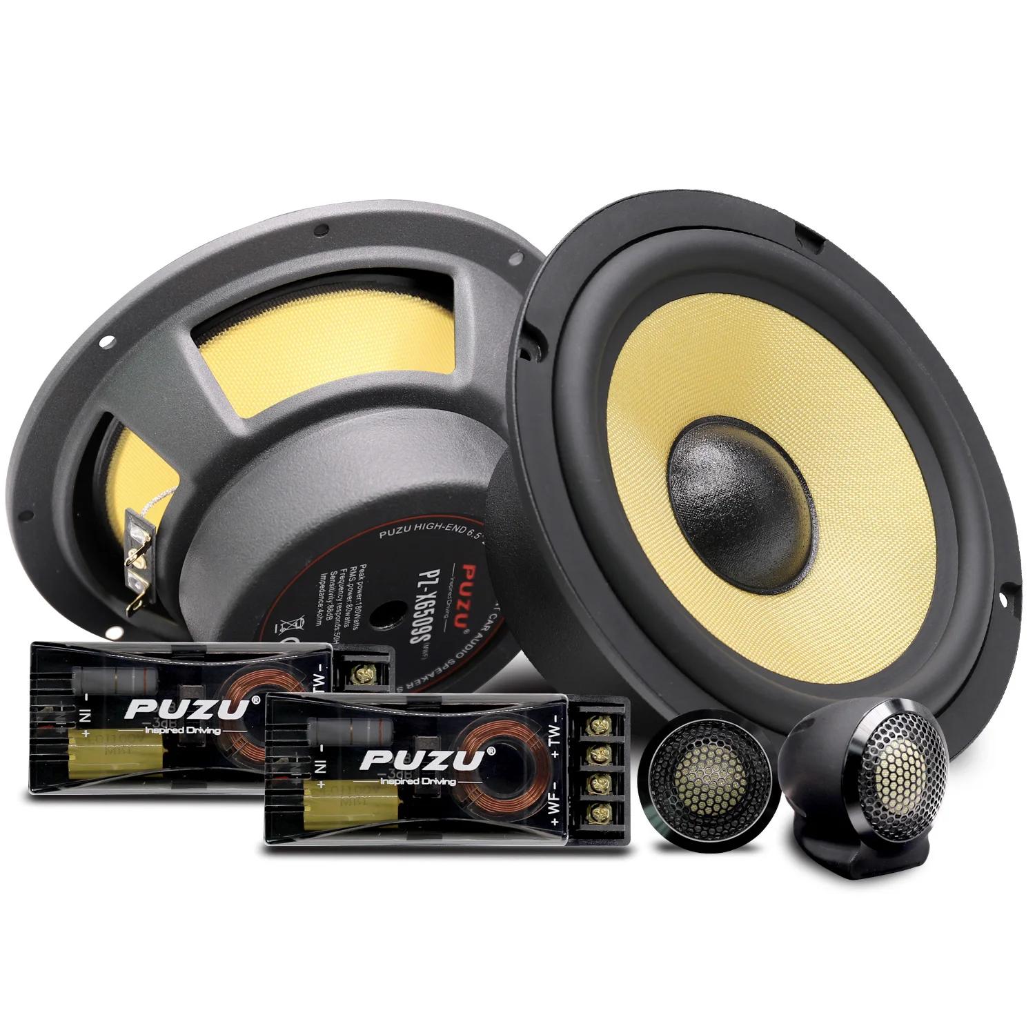 PUZU PZ-6509S 6.5 pouces en Fiber de verre cône sonore Audio de voiture deux fréquences ensemble hau