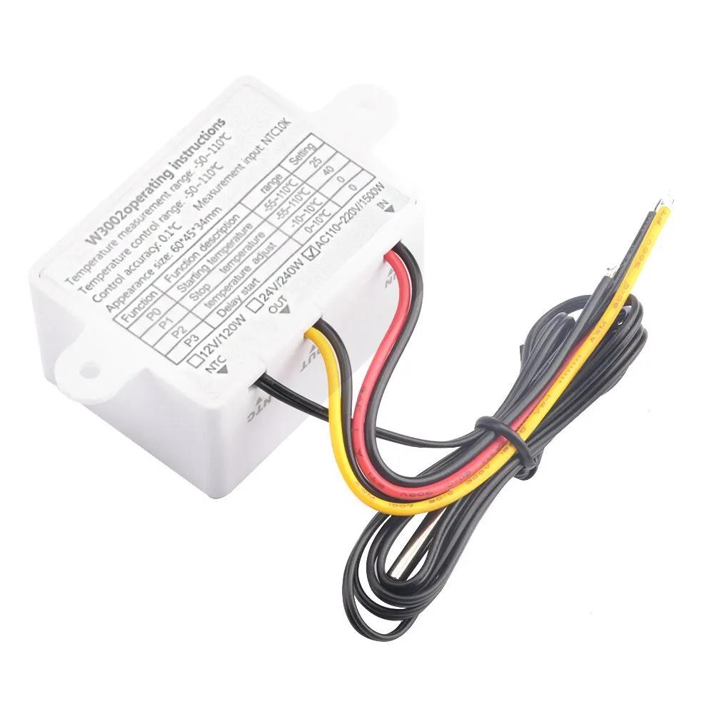 W3002 110V 220V LED régulateur de température numérique Thermostat thermorégulateur capteur compteur