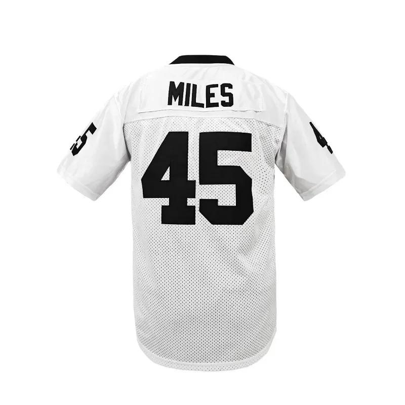 Maillot Boobie Miles, maillot de football brodé 45 Permian Friday Night Lights blanc noir S-3XL mail