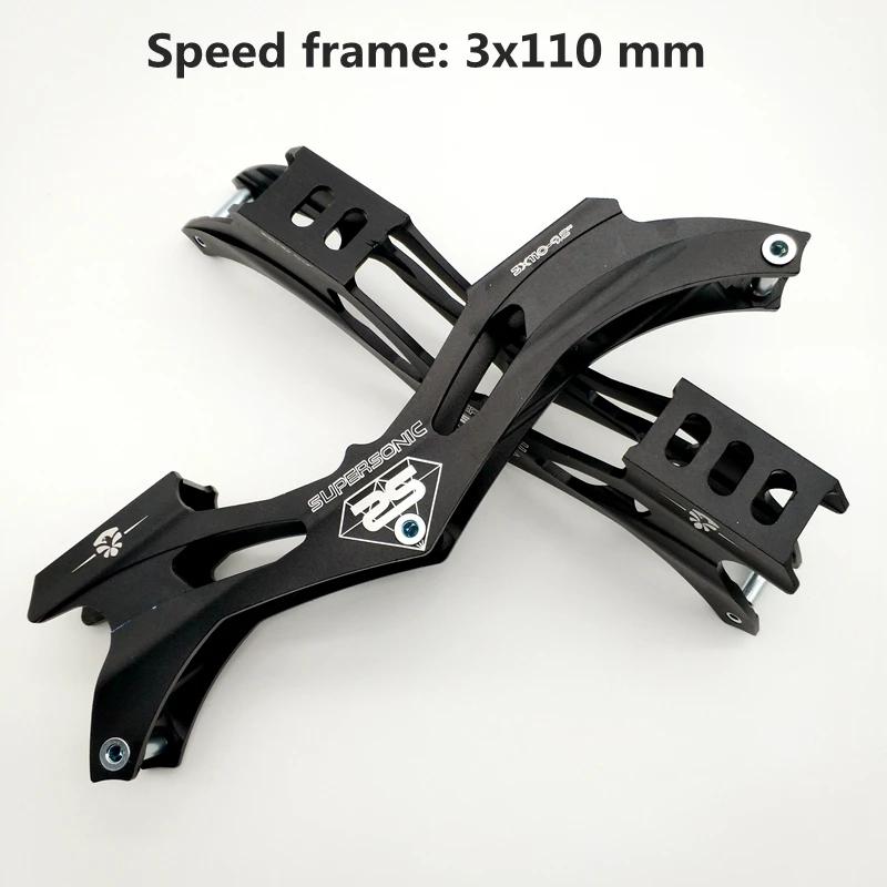 Cadre de patin de vitesse avec essieux, livraison gratuite, 3x110mm
