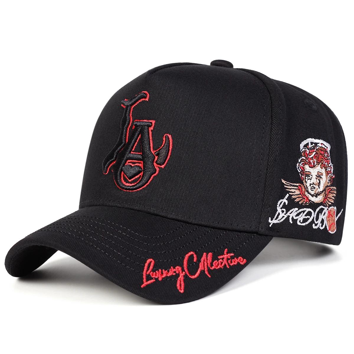 Casquette de Baseball unisexe avec broderie LA Love, chapeaux décontractés réglables pour l'extérieu