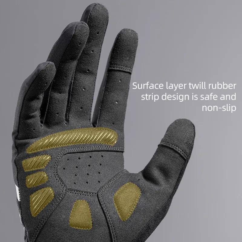 ROCKBROS – gants de cyclisme pour hommes, gants de vélo de printemps et d'automne, antichocs, respir