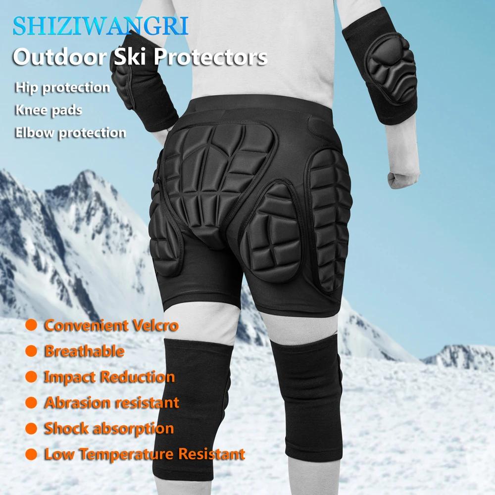 Shorts de protection hanches ski snowboard - Équipement VTT motocross avec genouillères