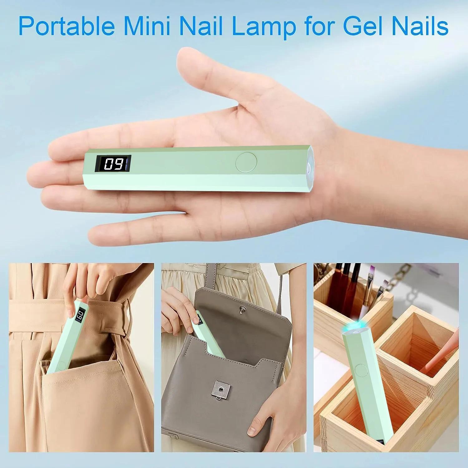 YIKOOLIN lumière UV LED portative pour ongles USB Mini sèche-ongles lumière pour le durcissement de