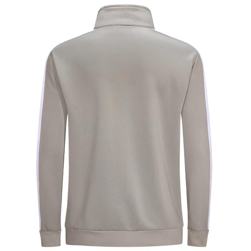 Vestes de sport à fermeture éclair pour hommes, maillot de randonnée, cardigan de jogging à rayures,