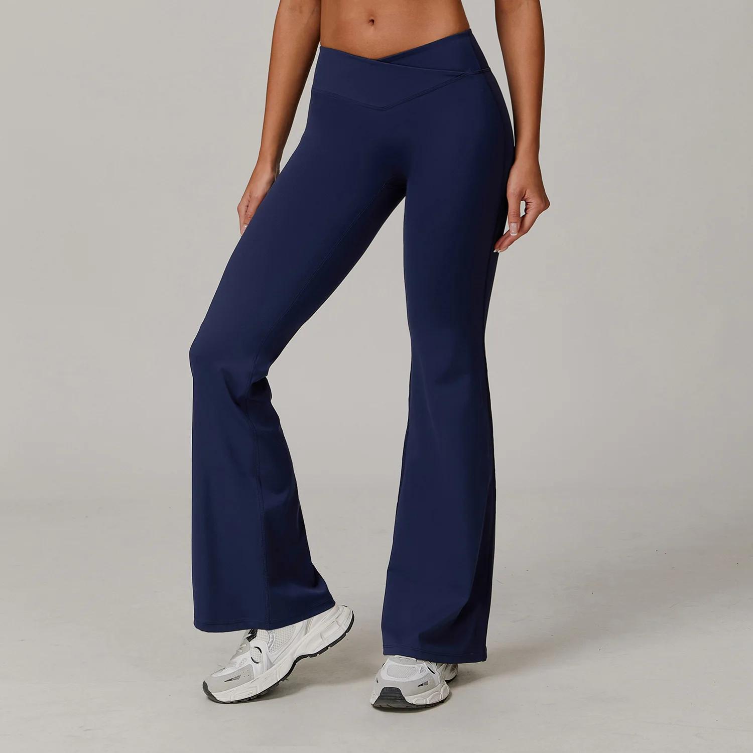 Pantalons à jambes larges femmes Leggings de Yoga femmes Leggings de Fitness pantalon de course Legg
