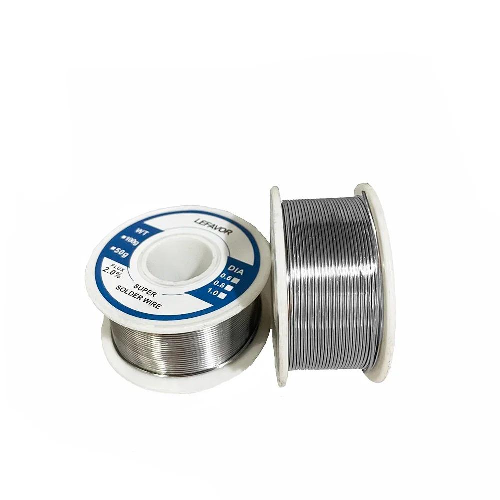 Rouleau de fil à souder à noyau de colophane, soudure 18/fil, 18/fonte, sans nettoyage, 0.8mm, 1.0mm