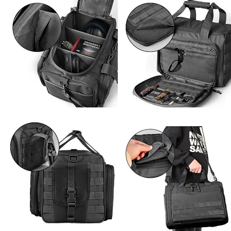 Sac de rangement en nylon pour armes à feu, système Molle, accessoire de chasse en plein air, étui à