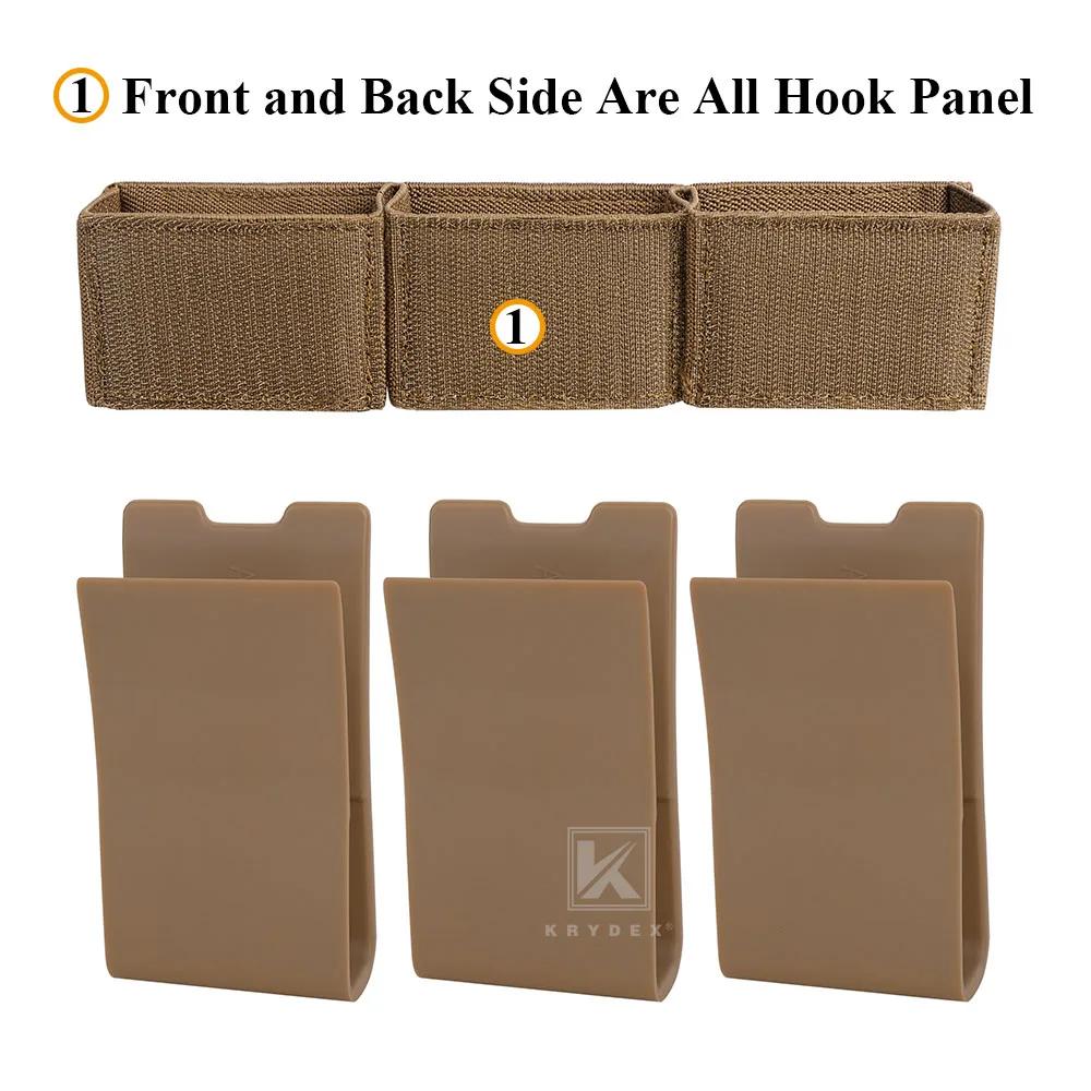KRYDEX tactique élastique 5.56 Triple Double Magazine insérer 7.62 pochette magnétique pour D3CR pla