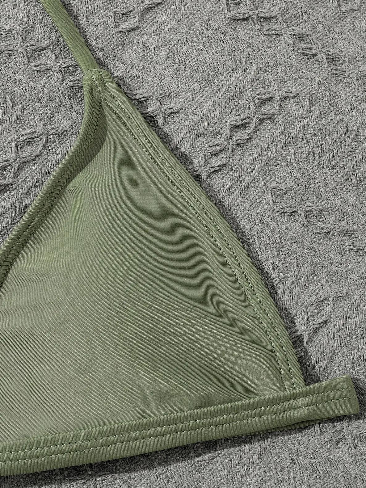 Ensemble de 4 pièces de maillots de bain pour filles 2026 : Haut et bas de bikini, tenue de bain pou