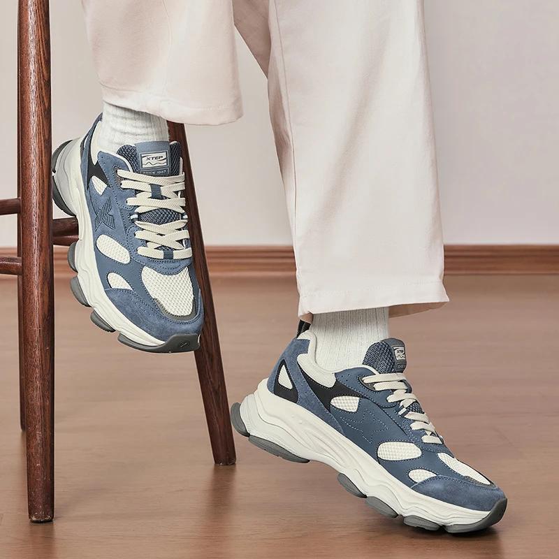 Xtep-Chaussures de dehors Décontractées pour Homme, Baskets Vintage à Semelle Optique, Mode Alberois