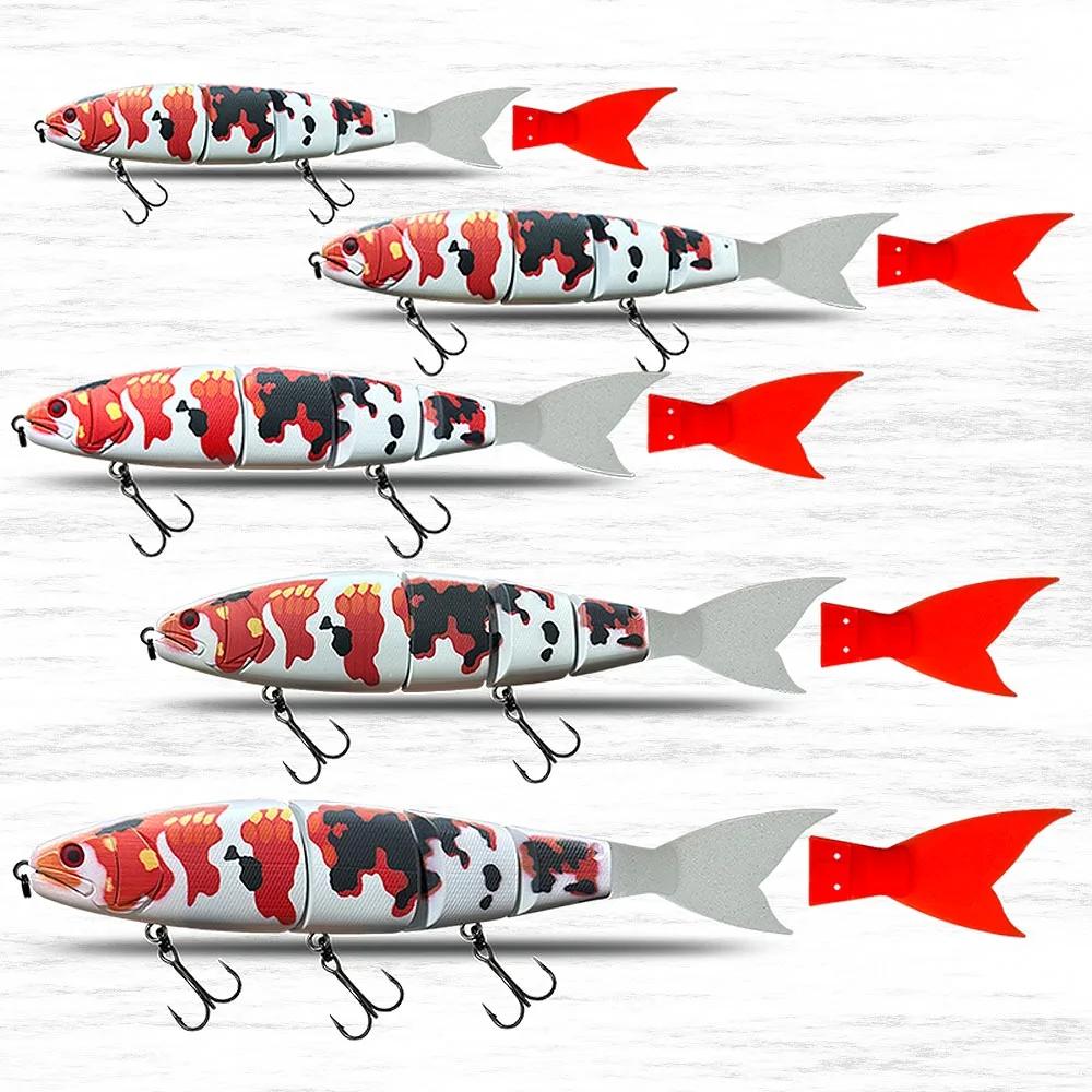 Leurre de pêche 300mm appât de natation articulé flottant 180g/coulant 188g Section d'appât dur géan