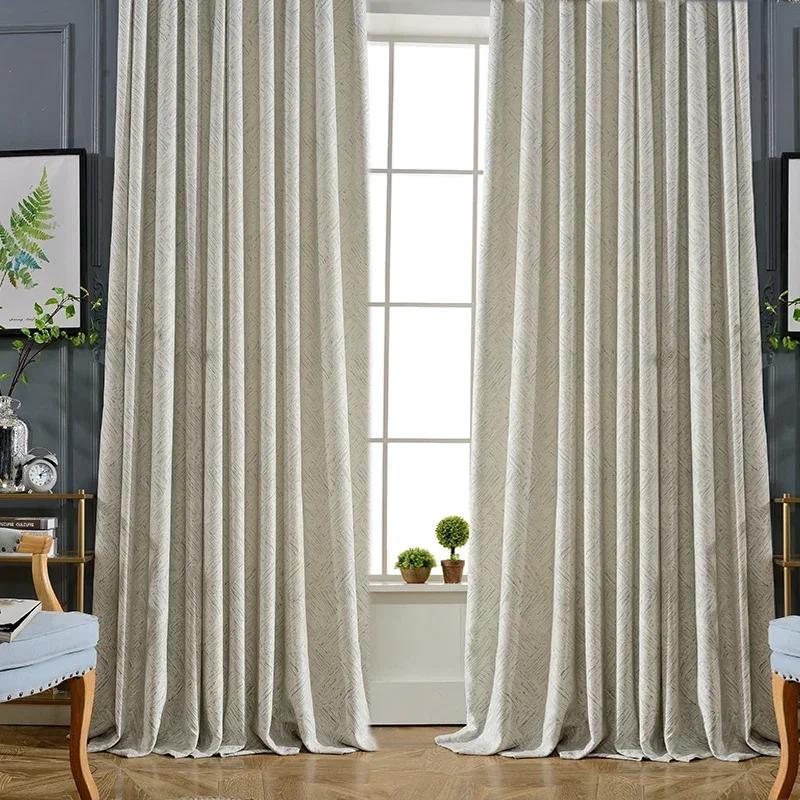 Rideaux en Chenille modernes minimalistes nordiques personnalisés, pour chambre à coucher, salon, om