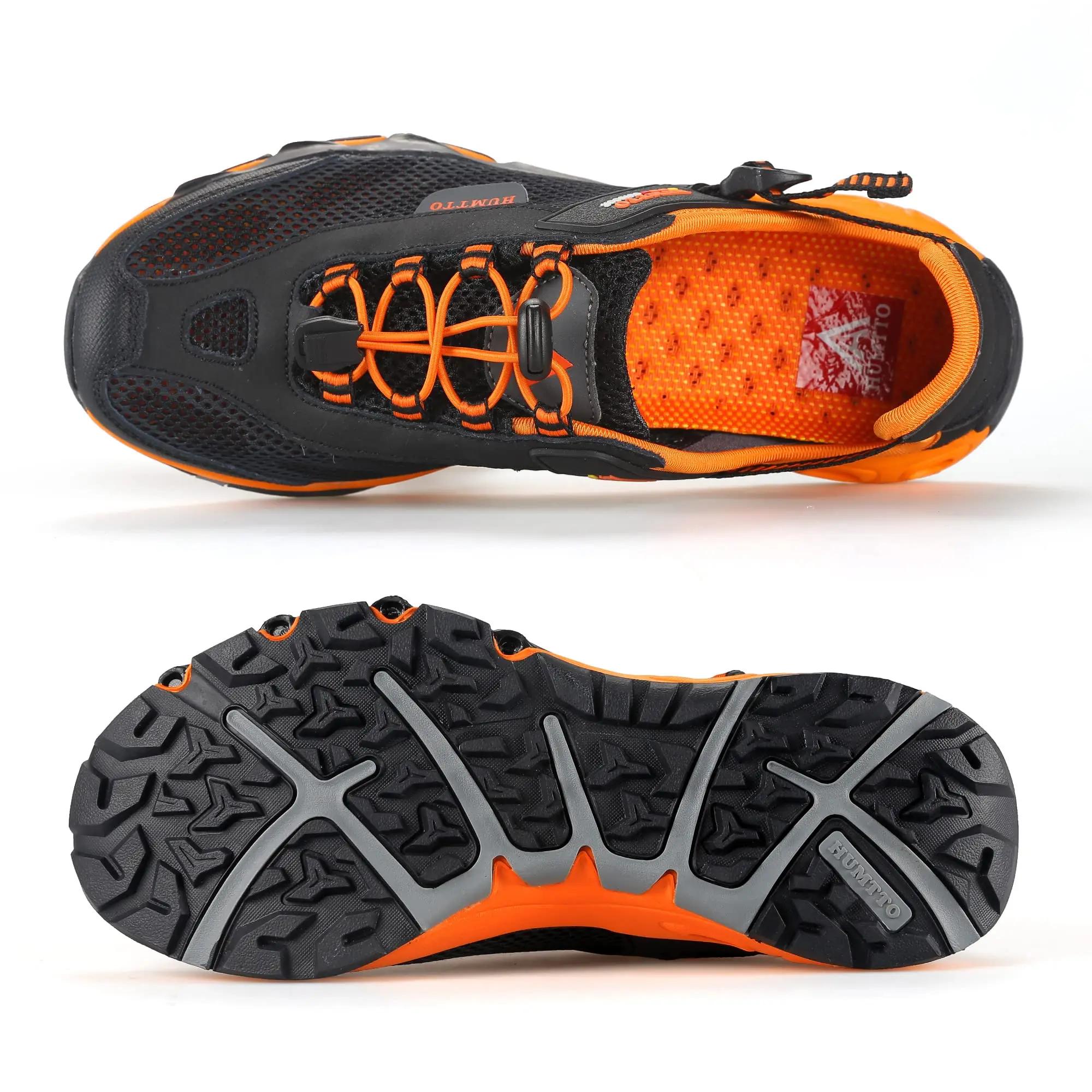 Chaussures de randonnée homme Humtto été - Baskets extérieur respirantes à séchage rapide pour trekking et plage
