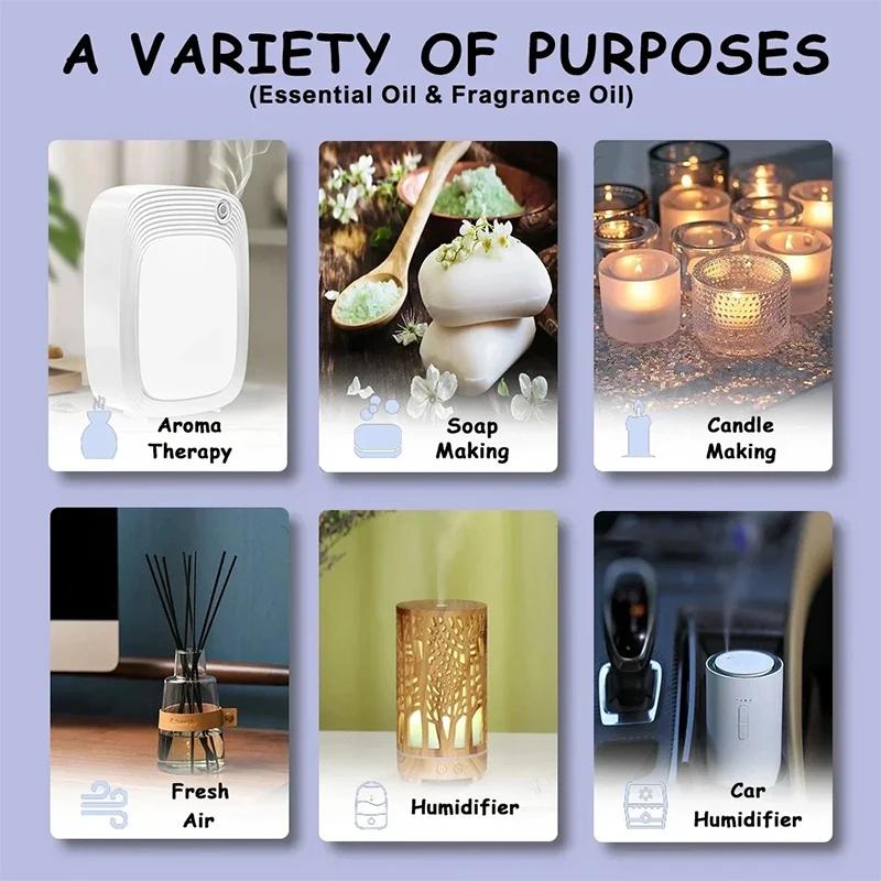 NAMSTE Coffrets d'échantillons d'huiles essentielles de différents types, série de parfums adaptés a