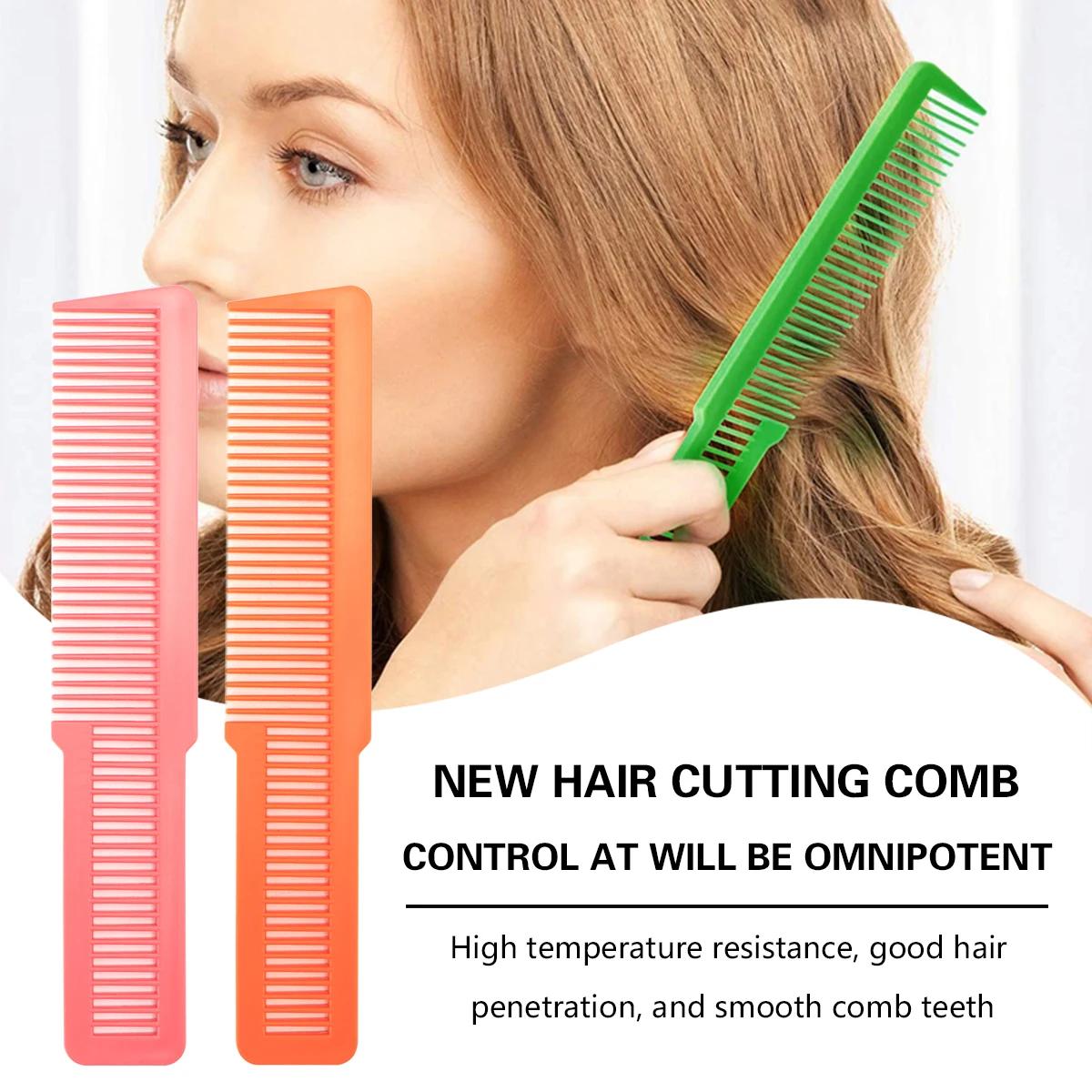 Peigne professionnel en plastique à double usage pour Salon de coiffure, antistatique, pour barbiers