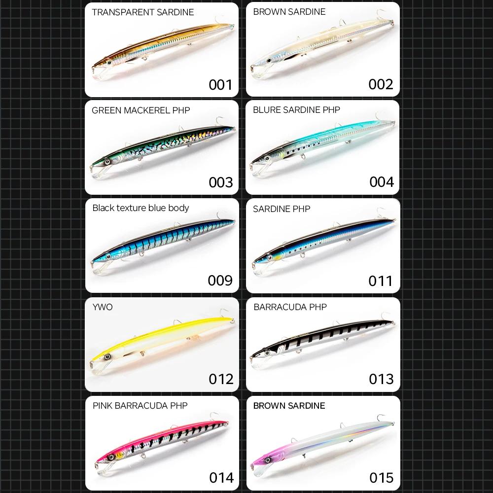 Hunthouse leurre de pêche méné flottant 143mm/14g 173mm/23g 208mm/33g appât dur d'eau de mer longue